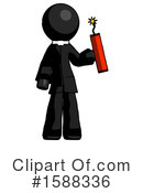 Black Design Mascot Clipart #1588336 by Leo Blanchette