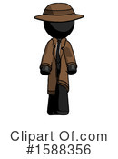Black Design Mascot Clipart #1588356 by Leo Blanchette