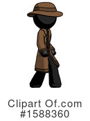 Black Design Mascot Clipart #1588360 by Leo Blanchette
