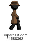 Black Design Mascot Clipart #1588362 by Leo Blanchette
