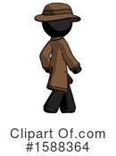 Black Design Mascot Clipart #1588364 by Leo Blanchette