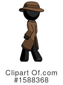 Black Design Mascot Clipart #1588368 by Leo Blanchette