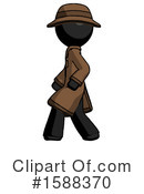 Black Design Mascot Clipart #1588370 by Leo Blanchette