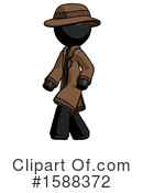Black Design Mascot Clipart #1588372 by Leo Blanchette
