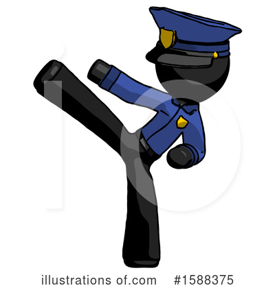Royalty-Free (RF) Black Design Mascot Clipart Illustration by Leo Blanchette - Stock Sample #1588375