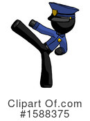 Black Design Mascot Clipart #1588375 by Leo Blanchette