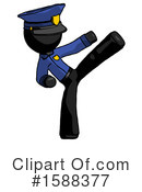 Black Design Mascot Clipart #1588377 by Leo Blanchette