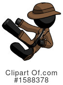 Black Design Mascot Clipart #1588378 by Leo Blanchette