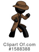 Black Design Mascot Clipart #1588388 by Leo Blanchette