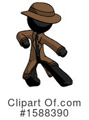 Black Design Mascot Clipart #1588390 by Leo Blanchette