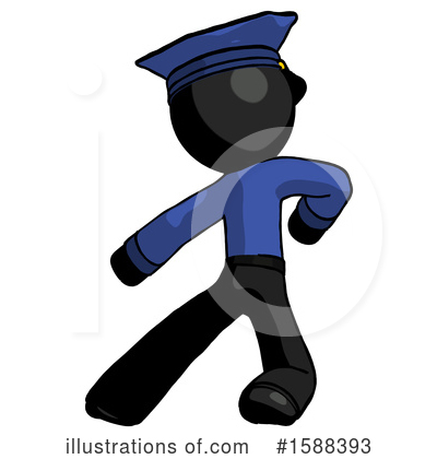 Royalty-Free (RF) Black Design Mascot Clipart Illustration by Leo Blanchette - Stock Sample #1588393