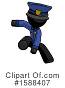Black Design Mascot Clipart #1588407 by Leo Blanchette