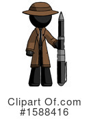 Black Design Mascot Clipart #1588416 by Leo Blanchette