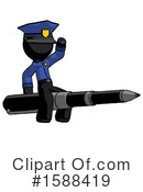 Black Design Mascot Clipart #1588419 by Leo Blanchette