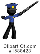 Black Design Mascot Clipart #1588423 by Leo Blanchette