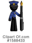 Black Design Mascot Clipart #1588433 by Leo Blanchette