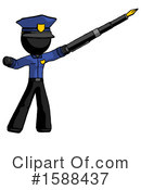 Black Design Mascot Clipart #1588437 by Leo Blanchette