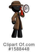 Black Design Mascot Clipart #1588448 by Leo Blanchette