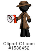 Black Design Mascot Clipart #1588452 by Leo Blanchette