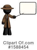 Black Design Mascot Clipart #1588454 by Leo Blanchette