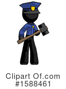Black Design Mascot Clipart #1588461 by Leo Blanchette