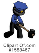 Black Design Mascot Clipart #1588467 by Leo Blanchette