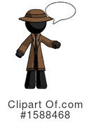Black Design Mascot Clipart #1588468 by Leo Blanchette