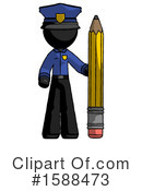 Black Design Mascot Clipart #1588473 by Leo Blanchette