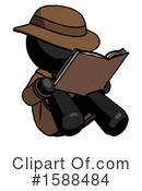 Black Design Mascot Clipart #1588484 by Leo Blanchette