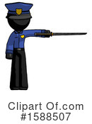 Black Design Mascot Clipart #1588507 by Leo Blanchette