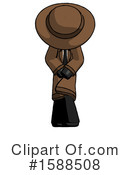 Black Design Mascot Clipart #1588508 by Leo Blanchette