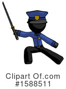 Black Design Mascot Clipart #1588511 by Leo Blanchette