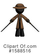 Black Design Mascot Clipart #1588516 by Leo Blanchette