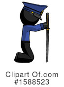 Black Design Mascot Clipart #1588523 by Leo Blanchette