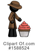 Black Design Mascot Clipart #1588524 by Leo Blanchette