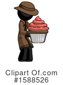 Black Design Mascot Clipart #1588526 by Leo Blanchette