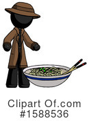 Black Design Mascot Clipart #1588536 by Leo Blanchette