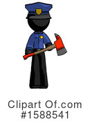 Black Design Mascot Clipart #1588541 by Leo Blanchette