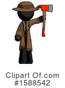 Black Design Mascot Clipart #1588542 by Leo Blanchette