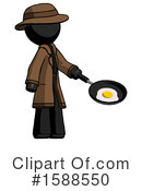 Black Design Mascot Clipart #1588550 by Leo Blanchette
