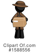 Black Design Mascot Clipart #1588556 by Leo Blanchette