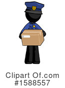 Black Design Mascot Clipart #1588557 by Leo Blanchette