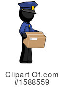 Black Design Mascot Clipart #1588559 by Leo Blanchette