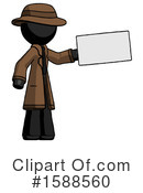 Black Design Mascot Clipart #1588560 by Leo Blanchette