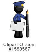 Black Design Mascot Clipart #1588567 by Leo Blanchette