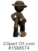 Black Design Mascot Clipart #1588574 by Leo Blanchette
