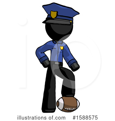Royalty-Free (RF) Black Design Mascot Clipart Illustration by Leo Blanchette - Stock Sample #1588575