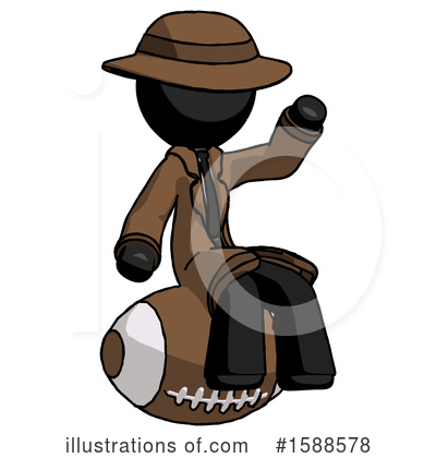 Royalty-Free (RF) Black Design Mascot Clipart Illustration by Leo Blanchette - Stock Sample #1588578