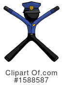 Black Design Mascot Clipart #1588587 by Leo Blanchette