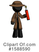 Black Design Mascot Clipart #1588590 by Leo Blanchette